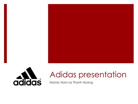 adidas presentatie|Adidas ppt presentation.